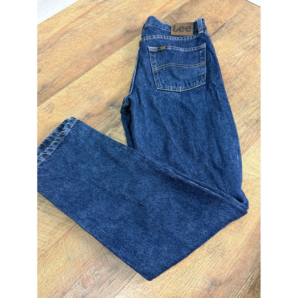 Lee Regular Fit Mens Blue Denim Jeans Straight Leg 100% Cotton 29x34 2030
